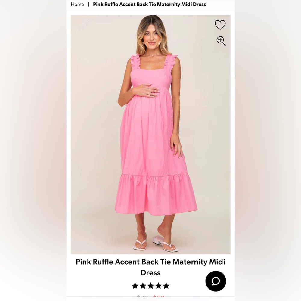 NWOT size M Pinkblush maternity dress - Picture 8 of 8